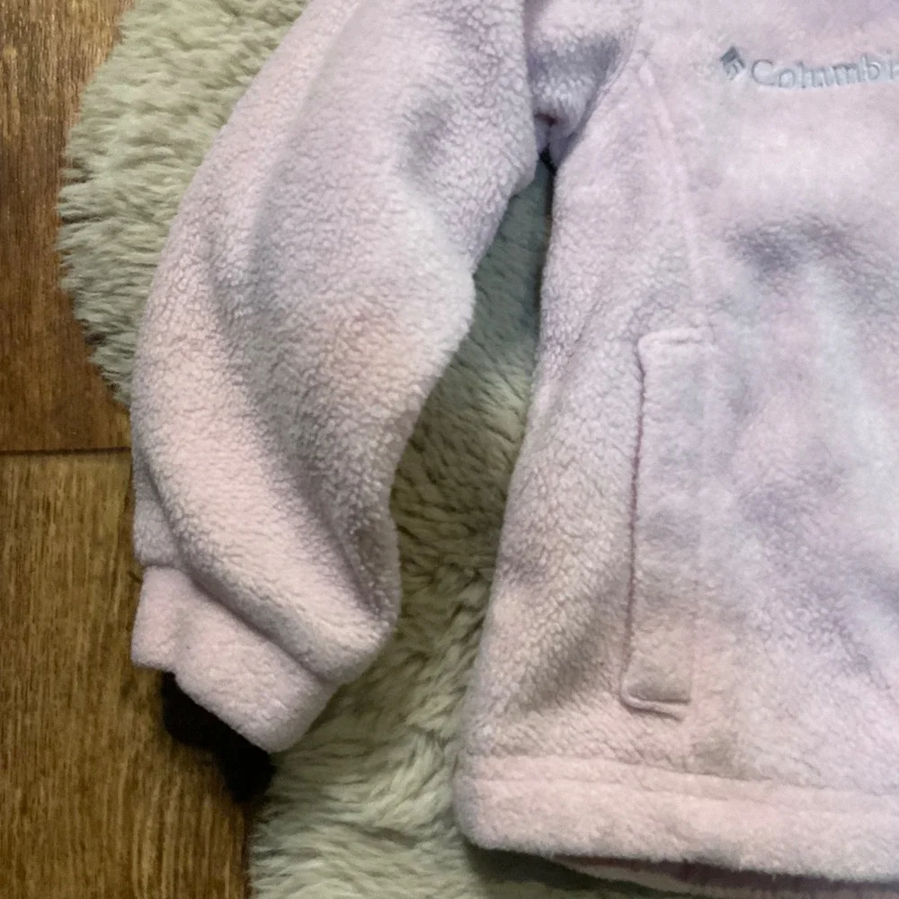 Columbia‎ Interchange Fleece Full Zip Jacket Liner Size 3T Pink Girls